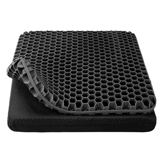 Cuscino Sediacuscino in Gel Elastico per Sostegno del Sedile - Fresco e Traspirante