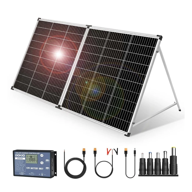 Pannello Solare Portatile 200W Monocristallino - Dokio #EnergiaSolare