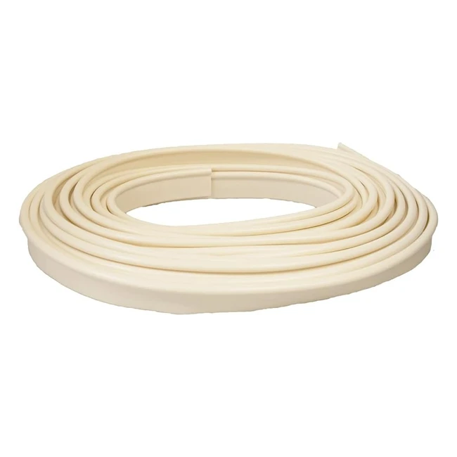Maypole 12m Caravan Awning Rail Protector - Offwhite  Prevents Damage  Black S