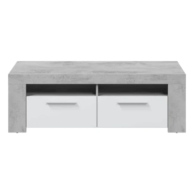 Mueble Comedor Moderno TV Ambit Blanco/Gris - 120x40x42 cm