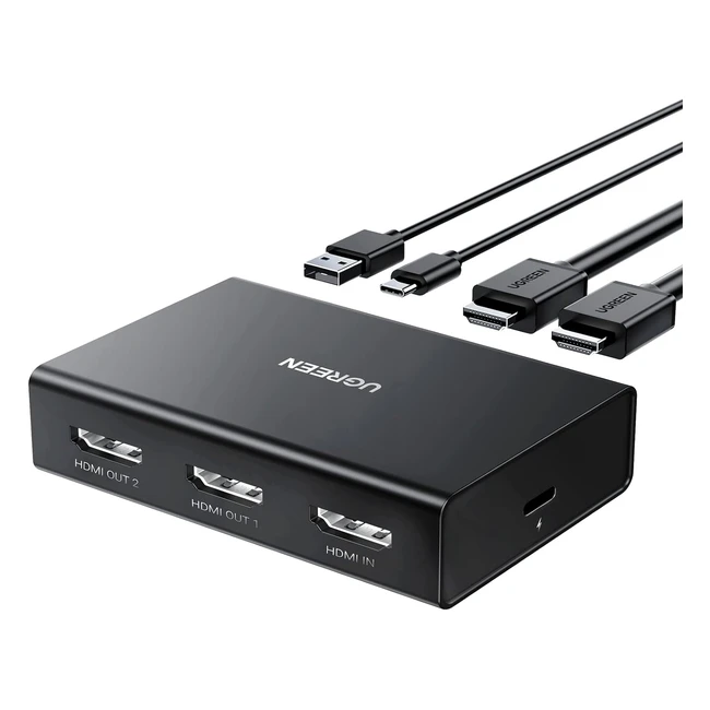 UGREEN Splitter HDMI 1 Entre 2 Sorties 4K 60Hz - Rpartiteur HDMI pour 2 cr