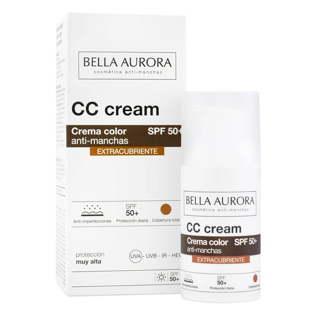 Bella Aurora Protector Solar CC Cream Antimanchas SPF 50 - Piel perfecta al in