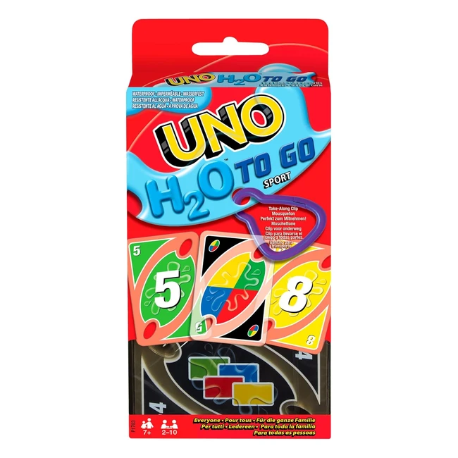 Mattel Games UNO H2O to go - Wasserfestes Kartenspiel fr die Familie - Ideal f