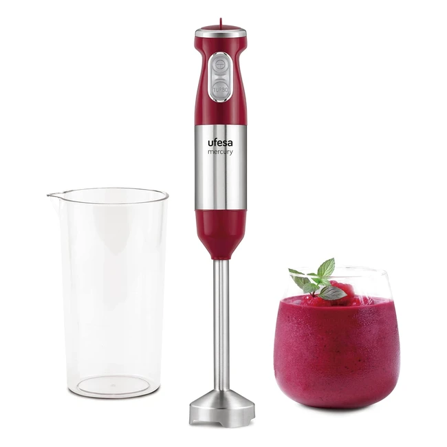Mixeur Plongeant Ufesa BP3500 Mercury - 1000W, Fonction Turbo, 4 Lames, Ergonomique