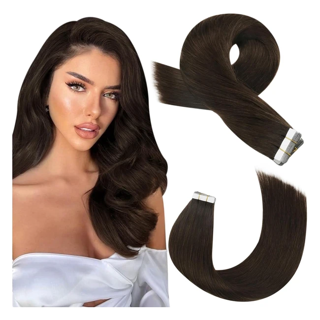 Extensiones Adhesivas Pelo Natural Moresoo 22 Pulgadas Marrn 20 Piezas