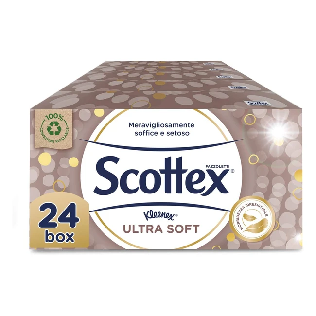Scottex Ultra Soft - Fazzoletti 24 Box da 80 - Soffici e Setosi
