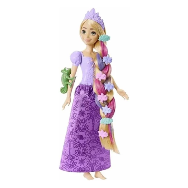Disney Princess Rapunzel Doll - Colour Changing Hair Extensions - Includes Pascal Toys - Ages 3+