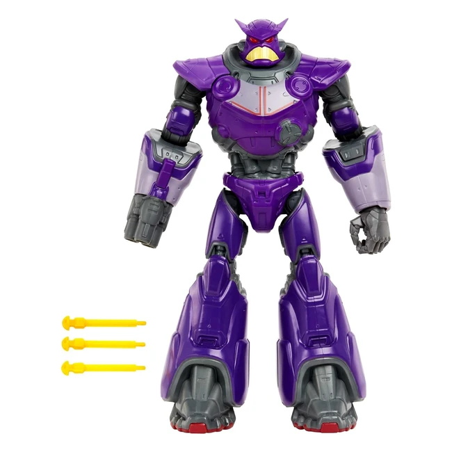 Disney Pixar Lightyear Blaster Attack Zurg Action Figure 12 inch - 11 Joints - Lights & Sounds