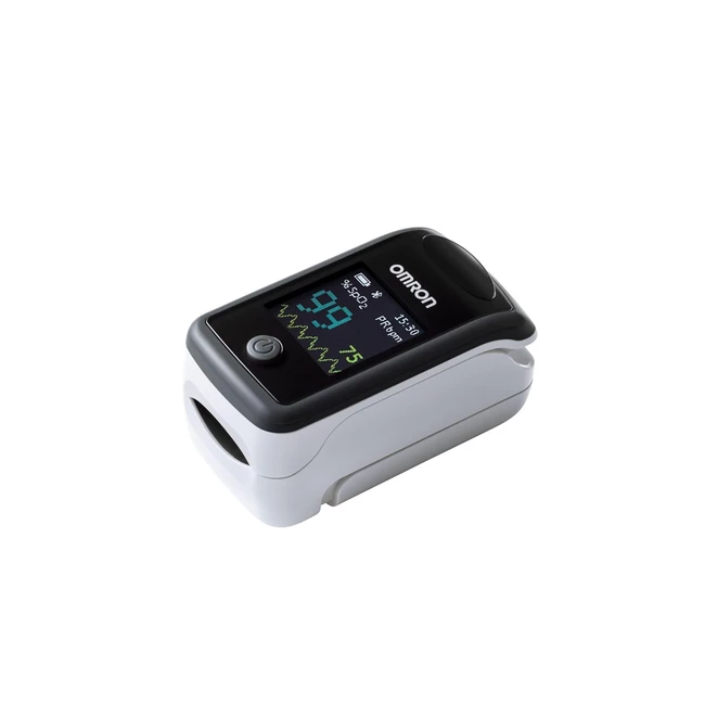 Oxymètre de pouls Omron HPO300T - Mesure précise du taux de saturation du sang en oxygène - Bluetooth et application compatible