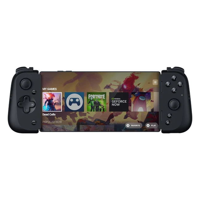Razer Kishi V2 for Android - Universal Mobile Gaming Controller - Ergonomic Design - Nexus App - Black