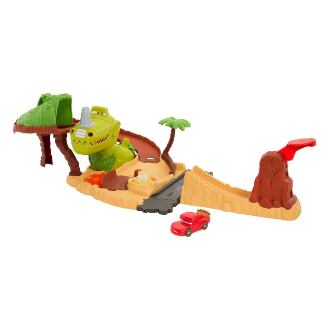 Disney Pixar Cars Toys Dinosaur Playground Playset HNL99 - Lightning McQueen Ki