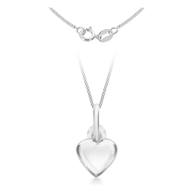 Tuscany Silver Womens Heart Pendant Necklace  Sterling Silver  46cm Chain