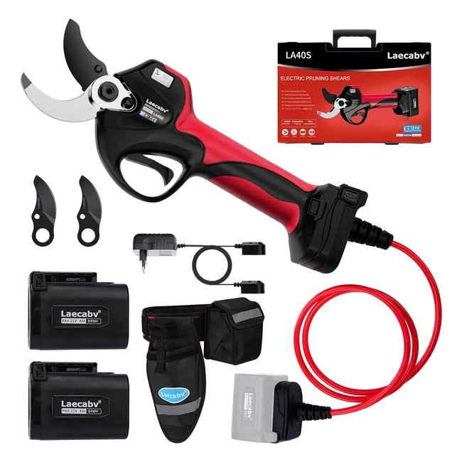 Tijeras de Podar Elctricas 40mm Profesionales LCD 2 Bateras 4ah SK5 Tefl
