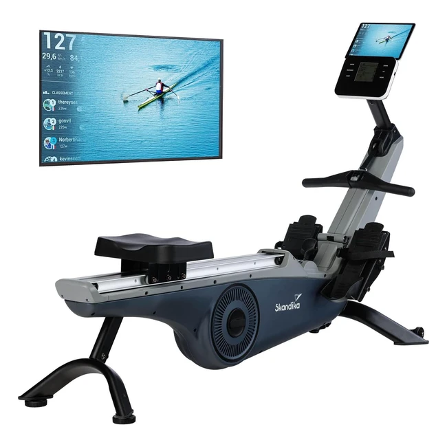 Skandika Rudergert Freki - Studioqualitt, 10-stufiger Magnetwiderstand, 8 kg Schwungmassensystem