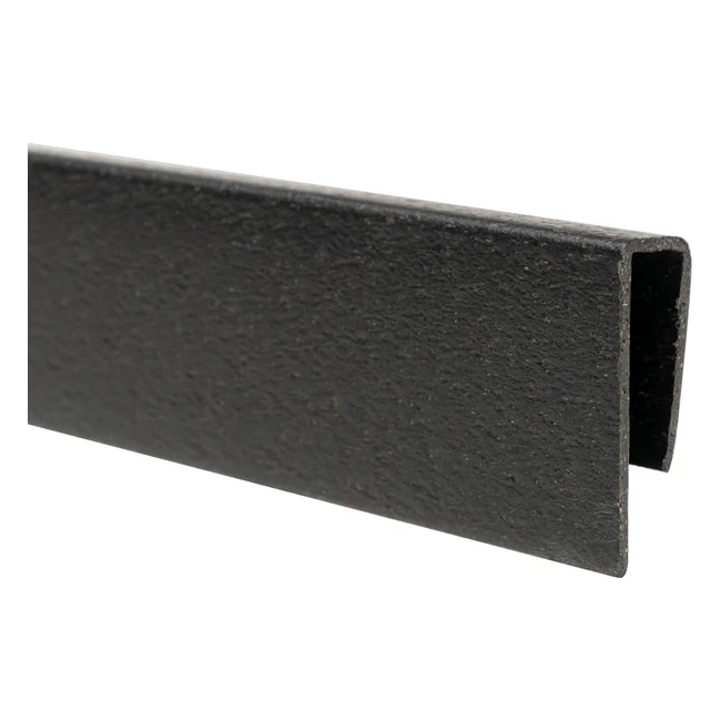Paramondo Abschlussleiste Abdeckprofil für LOP Sichtschutzmatten | Nachhaltige Abdeckung | 15m Länge | Anthrazit