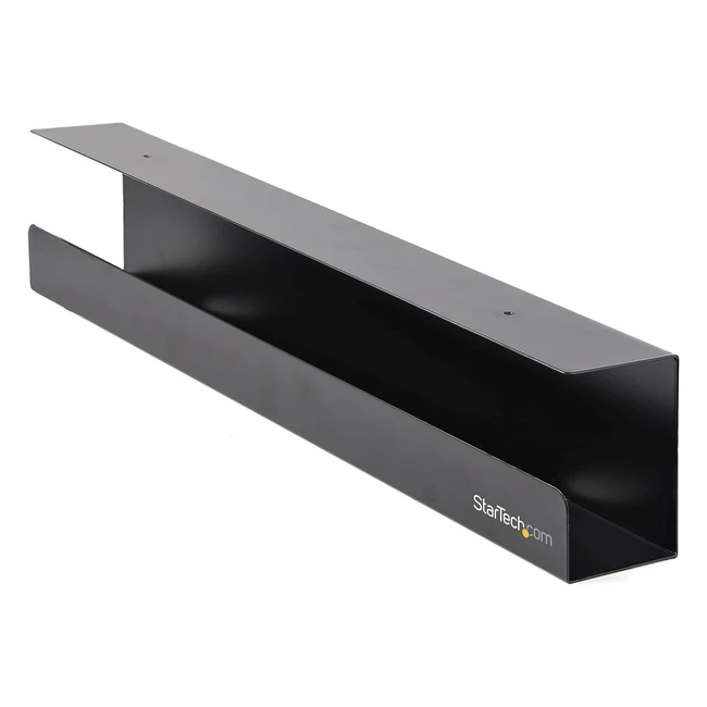 Startechcom Under Desk Cable Management Tray - Organize Cords, Power Strips - 2312L x 412D - UDCMTRAY Black