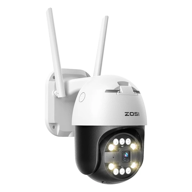 Zosi C296 3K WiFi Security Camera Outdoor 5MP Plugin Pantilt CCTV Camera with Pe