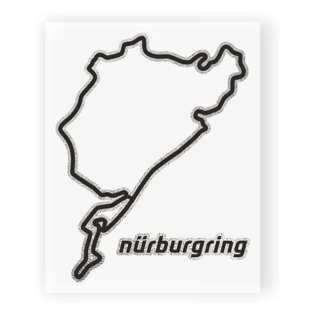 Pegatina Circuito Nurburgring 6329 10x12cm - ¡Personaliza tu coche con estilo!
