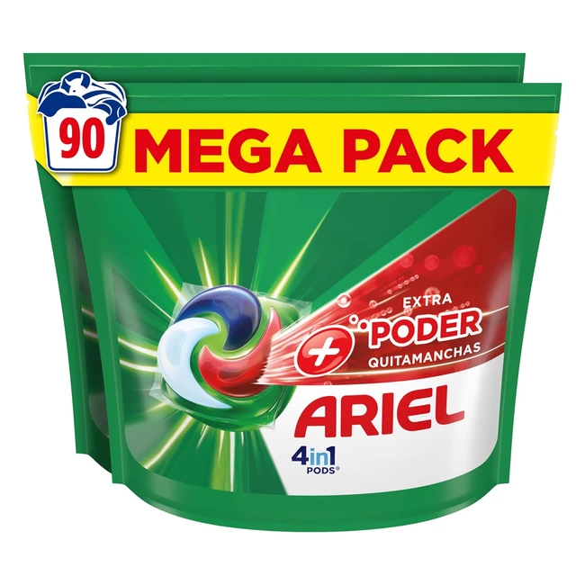 Ariel Detergente Lquido en Cpsulas 90 Lavados - Limpieza Profunda y Quitaman