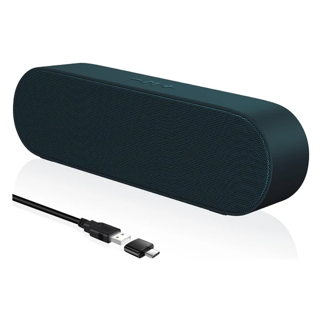 YYV Casse PC Altoparlanti USB Soundbar Mini Altoparlante da Gioco Controllo Volume Verde