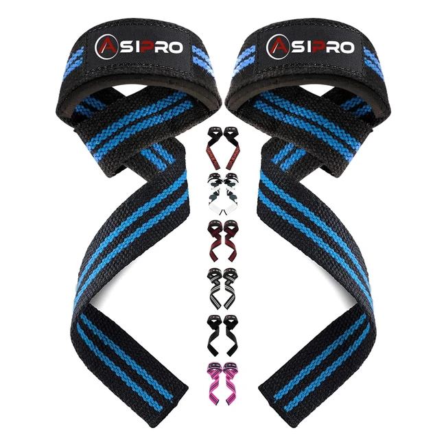 Asipro Cinghie Sollevamento Pesi Imbottito Fasce Palestra Stacchi Professionali