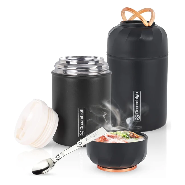 Thermos Alimentaire Chaud 550ml en Acier Inoxydable - DreamHigh