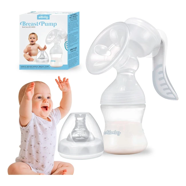 Extractor de Leche Materna Edibaby - Manual, 130ml, Antideslizante, Sin BPA