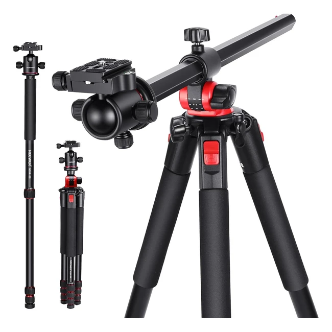 Neewer 72-Inch Camera Tripod Monopod with Ball Head - Stable Adjustable and Po