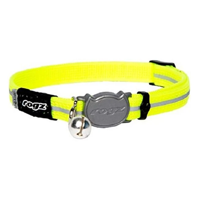 Collar de gato Rogz Alleycat con hebilla de separación y visibilidad nocturna - Ref. 12345