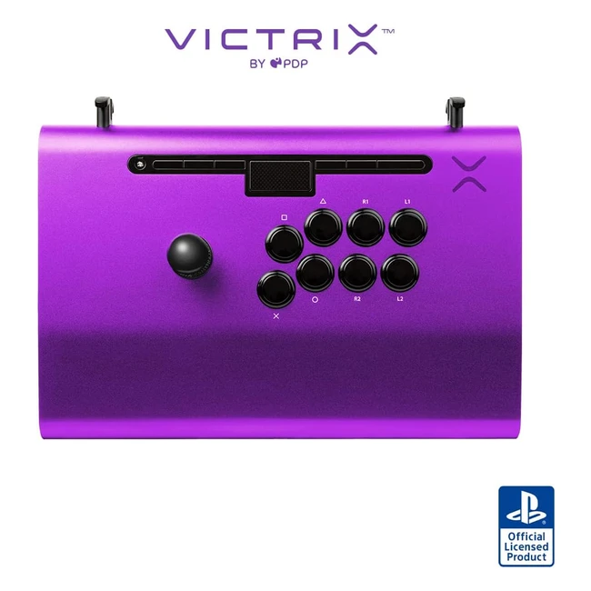 Victrix PS5 Pro FS Violet Fightstick - Manette de jeu pour PS5, PS4 et PC
