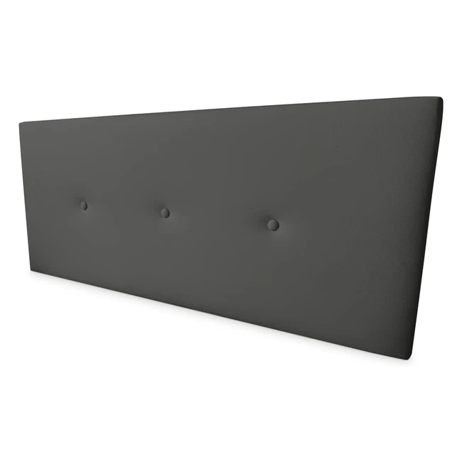 Cabecero Somnia Descanso Polipiel Premium Acolchado Miami 160x60cm Gris