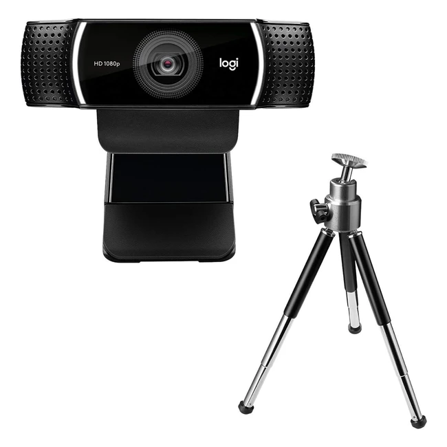 Logitech C922 Webcam Pro, Full HD 1080p, Autofokus, 78° Blickfeld, USB-Anschluss für Streaming, PC/Mac/ChromeOS/Android