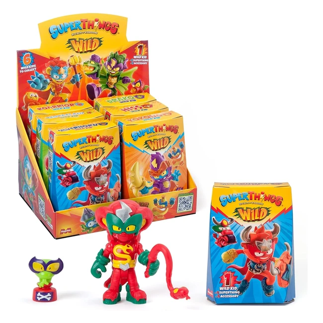Superthings Rivals of Kaboom - Colección Completa de los 6 Kazoom Kids con Poderes Animales