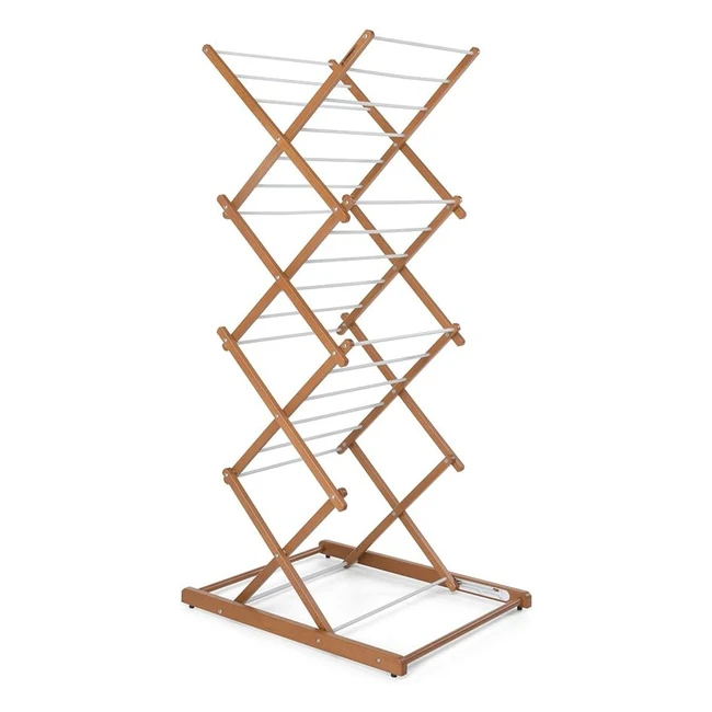 Stendino pieghevole Foppapedretti in legno massiccio di faggio - Noce