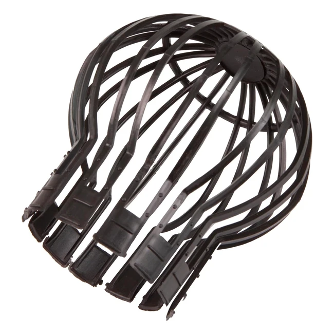 Cubierta Canalones Windhager 07124 - Proteccin y Colador de Hojas - Negro