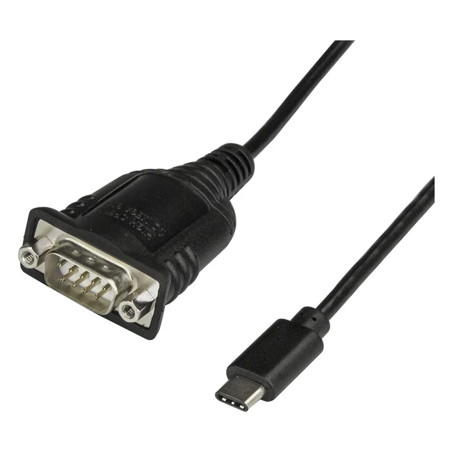 Startechcom USB C to Serial Adapter Cable 16 40cm - USB Type C to RS232 DB9 Converter Cable - Male/Male - Windows/Mac/Linux