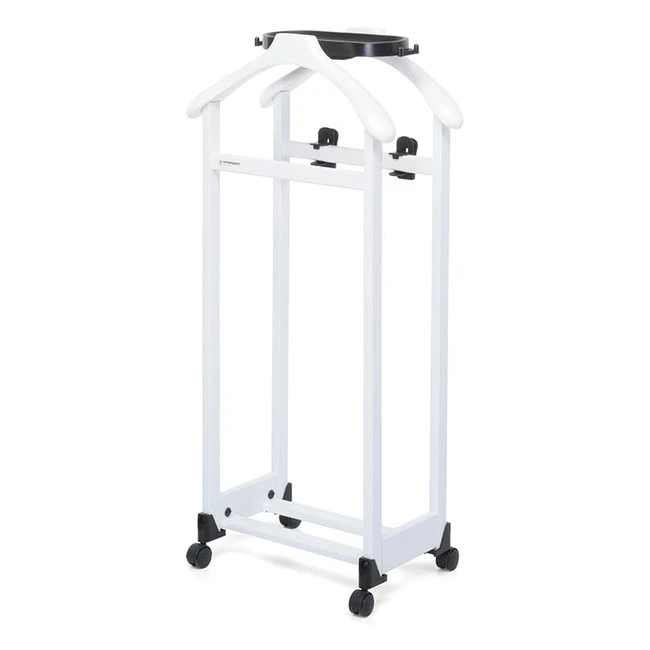 Foppapedretti Mettinsieme Indossatore da Camera Bianco - Con Spalle Regolabili e Vaschetta Portaoggetti