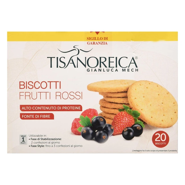 Gianluca Mech Biscotti Frutti Rossi - Gustosi e Nutrienti - 150g