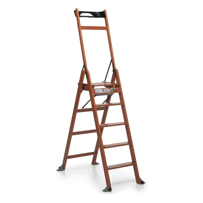 Scala Pieghevole Foppapedretti Lascala 50 Noce - Sicura e Compatta