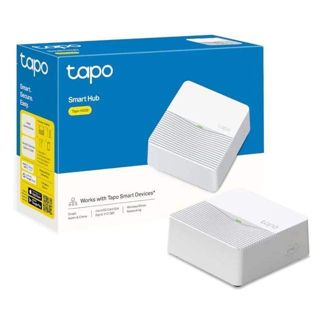 Tapo Smart Hub with Chime Hub - Connect up to 644 Devices - 19 Ringtone Options - No Wiring Required - White