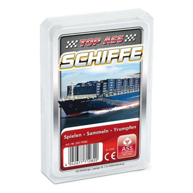 Jeu de cartes Ass Altenburger 22571282 - Top navires - Rapide et amusant