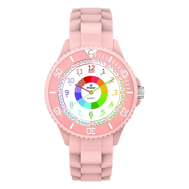 Montre Enfant Apprentissage Horloge Bracelet Éducative - Weayege
