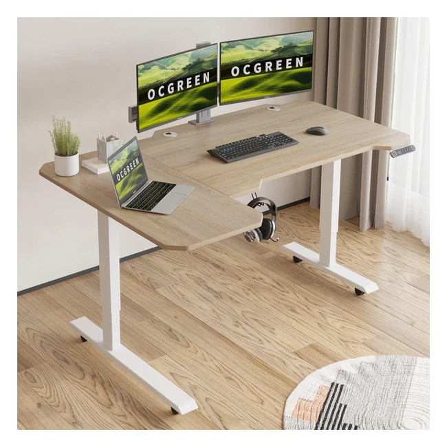 ocgreen elektrisch höhenverstellbarer Stehpult 150 L-Form