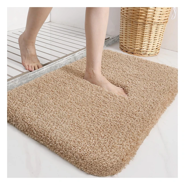 Tapis de bain antidérapant Dexi - Absorbant et doux - Convient aux toilettes, douche et baignoire - 40x60 cm