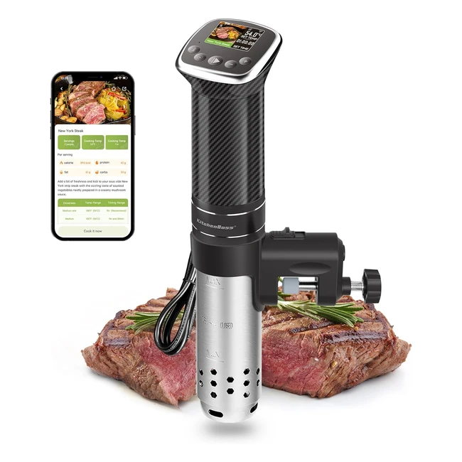 Cuisson Sous Vide WiFi - Contrôle Précis de Température - LCD Display