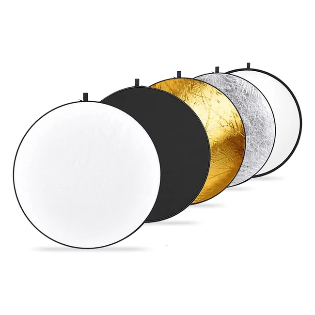 Neewer 43in Light Reflector 5-in-1 Collapsible Multi Disc - Studio Photography L
