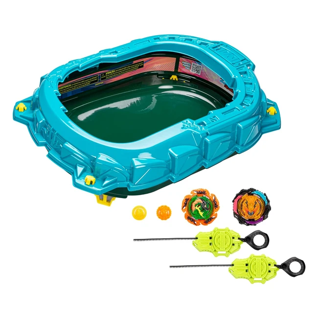 Beyblade Burst Quadstrike Set de Combat - Technologie Glow Tech - Personnalisation 4 en 1
