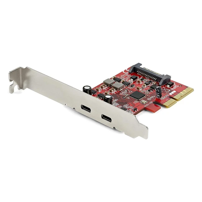 Startechcom 2-Port USB 32 Gen 2x1 10Gbps PCIe Card - High Performance USB-C Exp