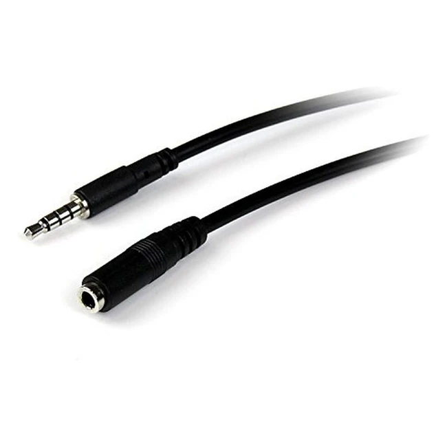 Startechcom 1m 35mm 4 Position TRRS Headset Extension Cable - Audio Extension Cable for iPhone - MUHSMF1M
