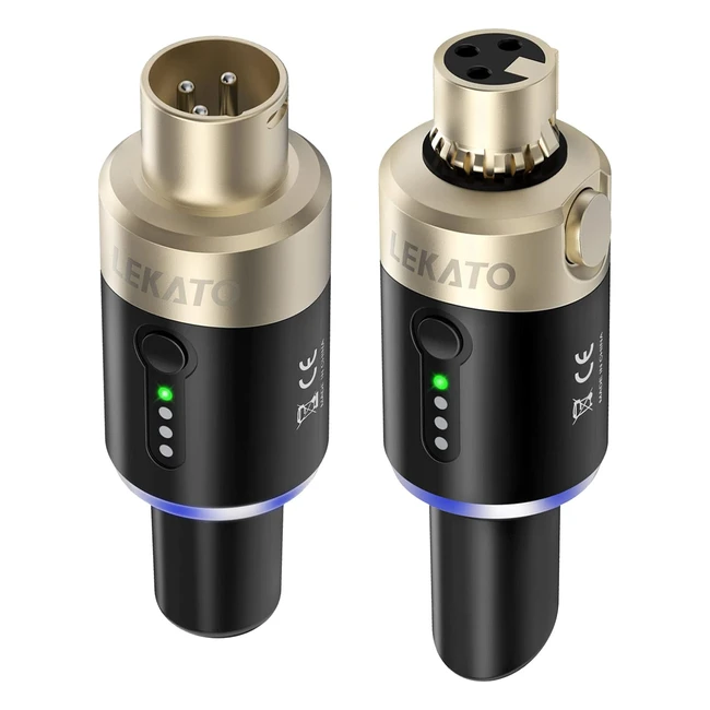 Receptor de Micrfono Inalmbrico Lekato 58GHz - Alcance 100 pies